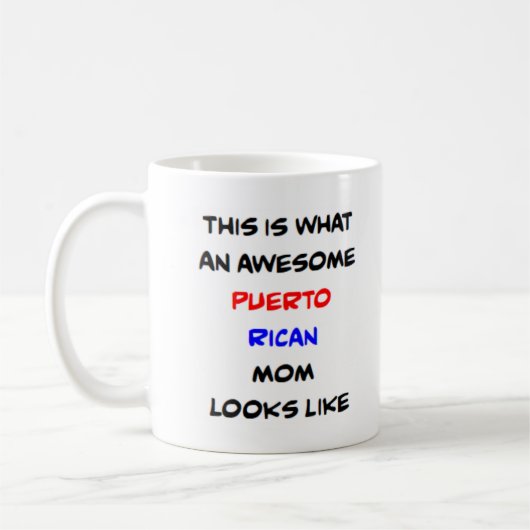 Puerto-ricanische Mutter, großartig Kaffeetasse (Links)