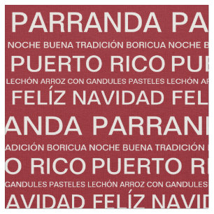 Puerto-ricanisches Weihnachten Rot Stoff