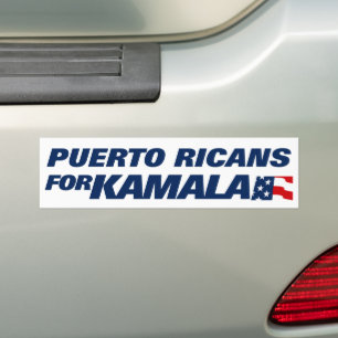 Puerto Ricans für Kamala Harris 2024 Autoaufkleber