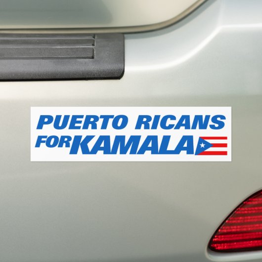 Puerto Ricans für Kamala Harris 2024 Autoaufkleber (Auf Auto)