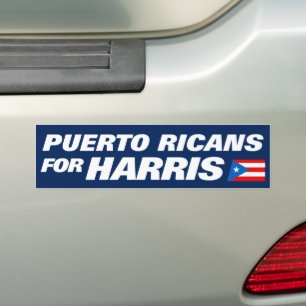 Puerto Ricans für Kamala Harris 2024 Autoaufkleber