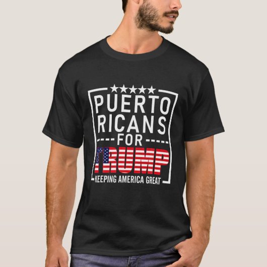 Puerto Ricans für Trump - konservatives Geschenk 2 T-Shirt (Vorderseite)