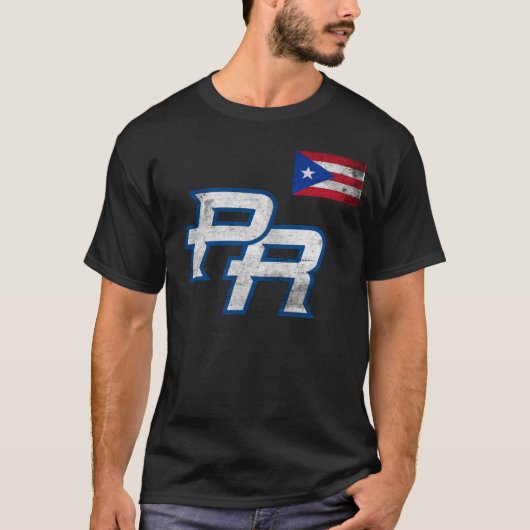 Puerto Rico 2023 Baseball Flag Pride PR Boricua Pu T-Shirt (Vorderseite)