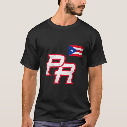 Puerto Rico 2023 Baseball Flag Pride Red Boricua P T-Shirt (Vorderseite)