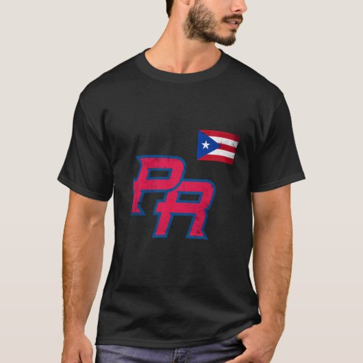 Puerto Rico 2023 Baseball Flag Pride Red Boricua P T-Shirt (Vorderseite)