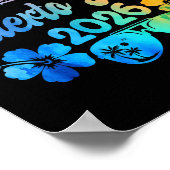 Puerto Rico 2026 Vacation Beach Tie Dye Trip Summe Poster (Ecke)