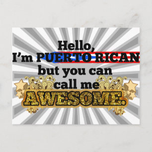 Puerto Rico, aber nennen Sie mich Phantastisch Postkarte