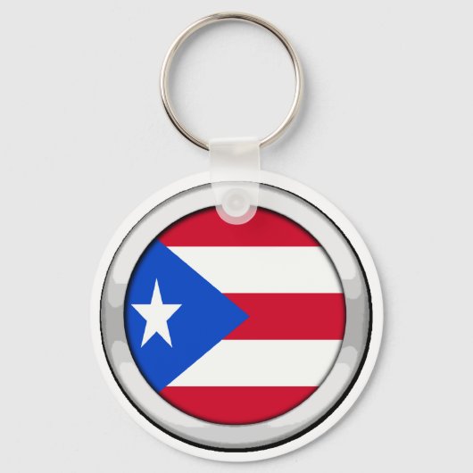 Puerto Rico Abzeichen Schlüsselanhänger (Vorderseite)