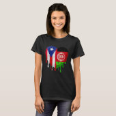 Puerto Rico Afghanistan Flag Heart Grown Patriot C T-Shirt (Vorne ganz)