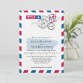 Puerto Rico Airmail Einladung zur Hochzeit (Stehend Vorderseite)