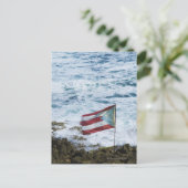 Puerto Rico, Alte San Juan, Flagge von Puerto-Reis Postkarte (Stehend Vorderseite)