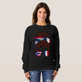 Puerto Rico and France Mix Half Boricua half Frenc Sweatshirt (Vorne ganz)