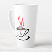 Puerto Rico Aroma Kaffee Latte Tasse (Linke Ecke)