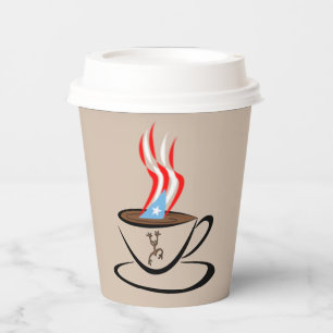 Puerto Rico Aroma-Kaffee  Pappbecher