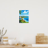 Puerto Rico Beach Art Collection Poster (Küche)