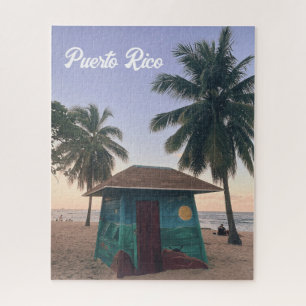 Puerto Rico Beach San Juan Island Sunset Foto Puzzle