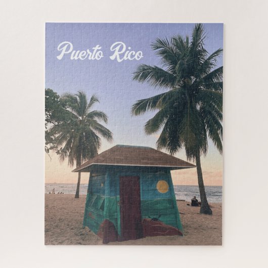 Puerto Rico Beach San Juan Island Sunset Foto Puzzle (Vertikal)