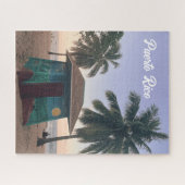 Puerto Rico Beach San Juan Island Sunset Foto Puzzle (Horizontal)