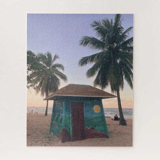 Puerto Rico Beach San Juan Island Sunset Foto Puzzle (Vertikal)