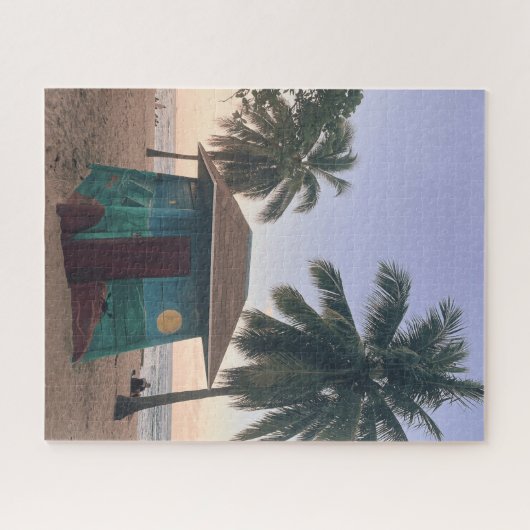 Puerto Rico Beach San Juan Island Sunset Foto Puzzle (Horizontal)