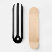 Puerto Rico Black Flag Skateboard (Vorderseite)