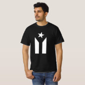 PUERTO RICO BLACK FLAG T - Shirt (Vorne ganz)