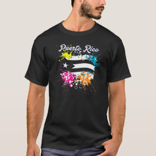 PUERTO RICO Black Flag VINTAGE Boricua T-Shirt