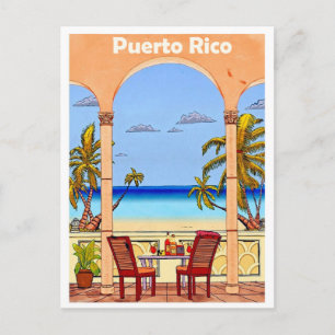 Puerto Rico, Blick von der Hotelterrasse Postkarte