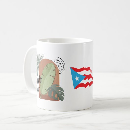 Puerto Rico BOHO Tropical Kaffeetasse (Vorderseite Links)