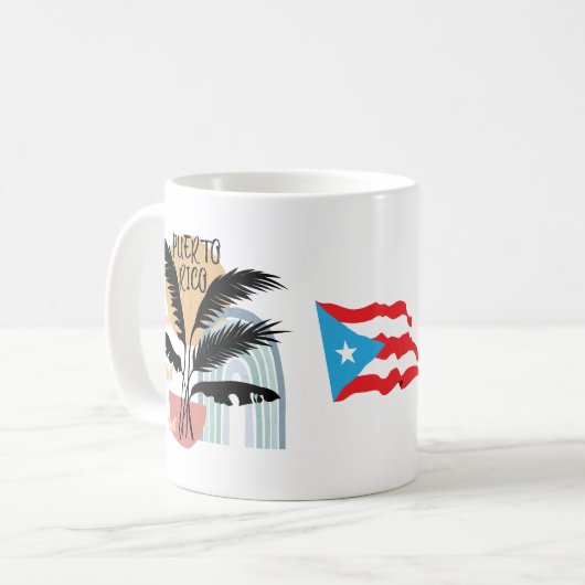 Puerto Rico BOHO Tropical Kaffeetasse (Vorderseite Links)