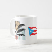 Puerto Rico BOHO Tropisch Kaffeetasse (Vorderseite Links)