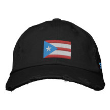 Puerto Rico Boricua Flag bestickt Hat
