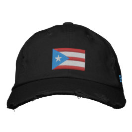 Puerto Rico Boricua Flag bestickt Hat Bestickte Baseballkappe