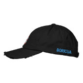 Puerto Rico Boricua Flag bestickt Hat Bestickte Baseballkappe (Links)