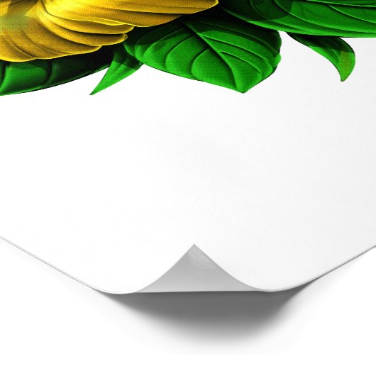 Puerto Rico Boricua Flag Poster (Ecke)