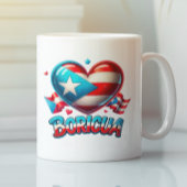 Puerto Rico Boricua Liebe Herzenflagge Kaffeetasse