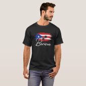 Puerto Rico Boricua Puerto Rican Flag Pride T-Shirt (Vorne ganz)