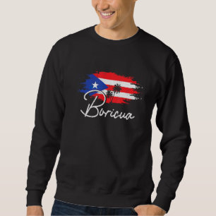 Puerto Rico Boricua Puerto Rico Fahne Prix Vintag Sweatshirt