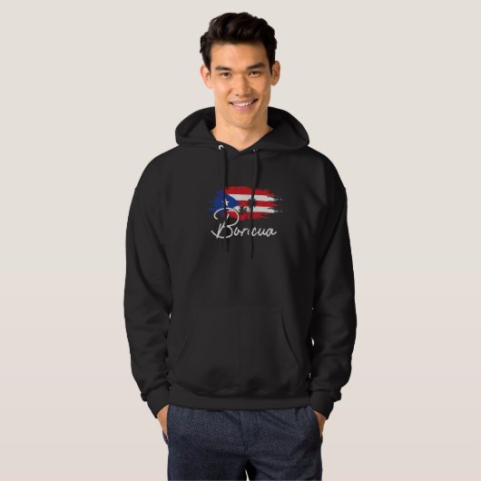 Puerto Rico Boricua Puerto Rico Flaggenpreis Hoodie (Vorne ganz)