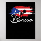Puerto Rico Boricua Puerto Rico Flaggenpreis Poster (Vorne)