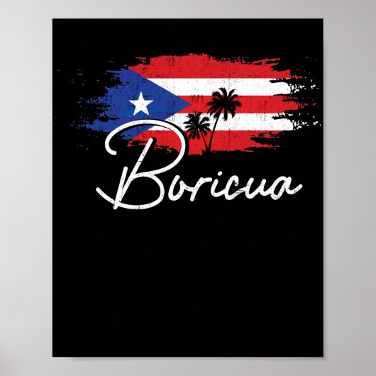 Puerto Rico Boricua Puerto Rico Flaggenpreis Poster (Vorne)