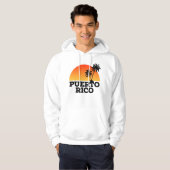 Puerto Rico Boricua Sunset Beach Hoodie (Vorne ganz)
