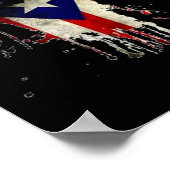 Puerto Rico Boxing Gloves Boxeo Shirt Ropa Uni Poster (Ecke)