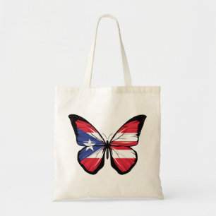 Puerto Rico Butterfly Flag Tragetasche