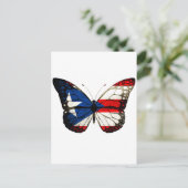 Puerto Rico Butterfly Postkarte (Stehend Vorderseite)