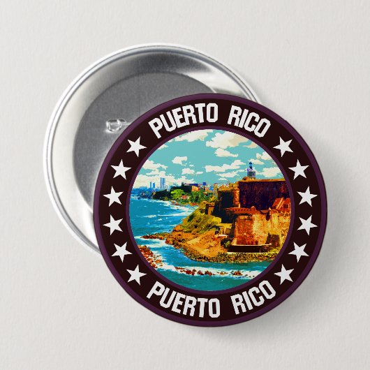Puerto Rico Button (Vorne & Hinten)
