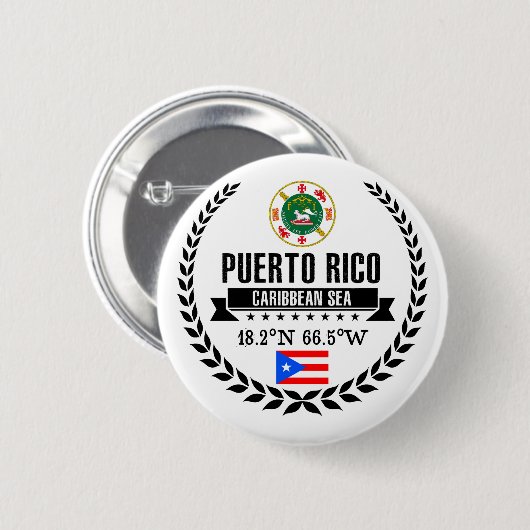Puerto Rico Button (Vorne & Hinten)