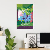 Puerto Rico Caribbean Island United States Vintage Poster (Heimbüro)