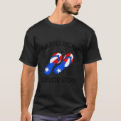Puerto Rico Chancla Puerto Rico Spanischer Joke T-Shirt (Vorderseite)