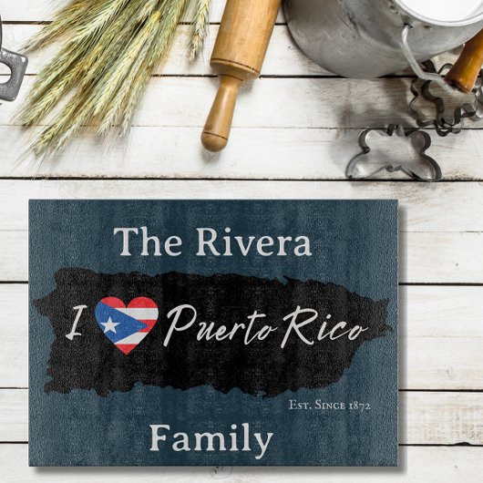 Puerto Rico Charcuterie und Cutting Board Schneidebrett
